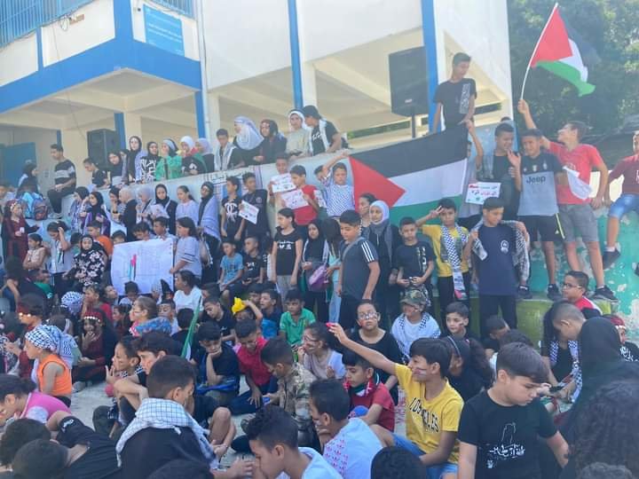 مخيم البرج الشمالي، فعالية  دعم غزة، بعدسة الإعلامية دعاء خليفة